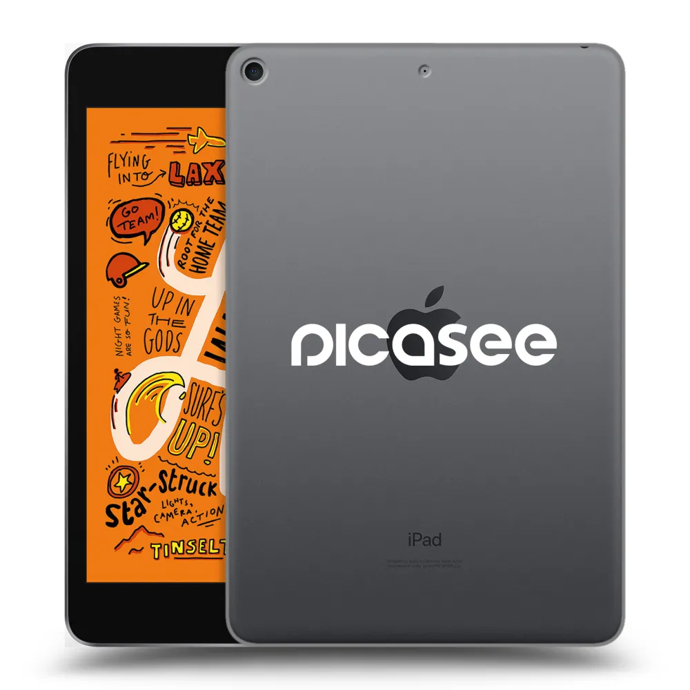Picasee silikonski prozorni ovitek za Apple iPad mini 2019 (5. gen) - Picasee - new logo - white