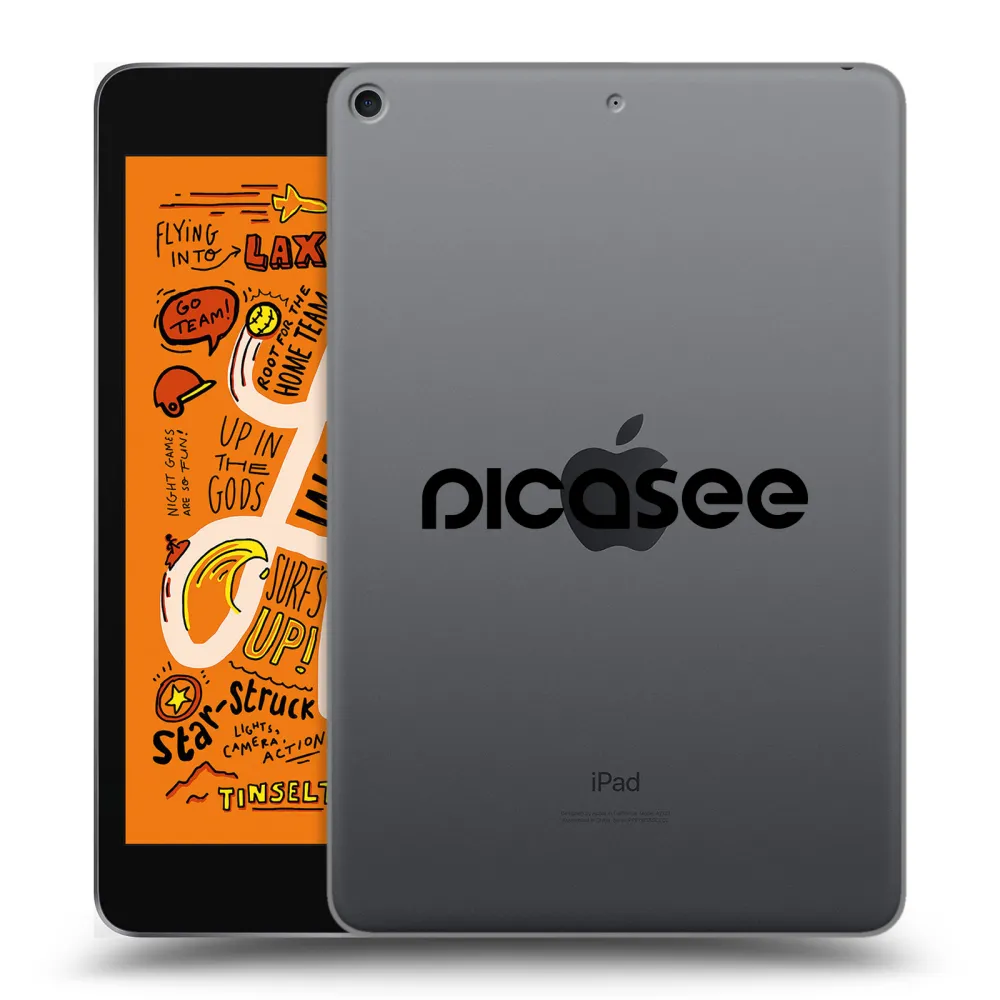 Picasee silikonski prozorni ovitek za Apple iPad mini 2019 (5. gen) - Picasee - new logo - black