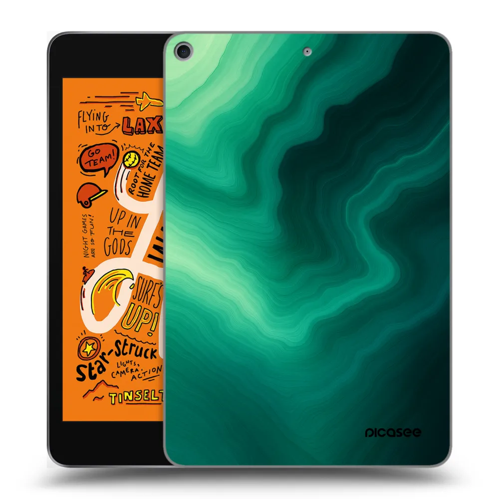 Picasee silikonski prozorni ovitek za Apple iPad mini 2019 (5. gen) - Malachite