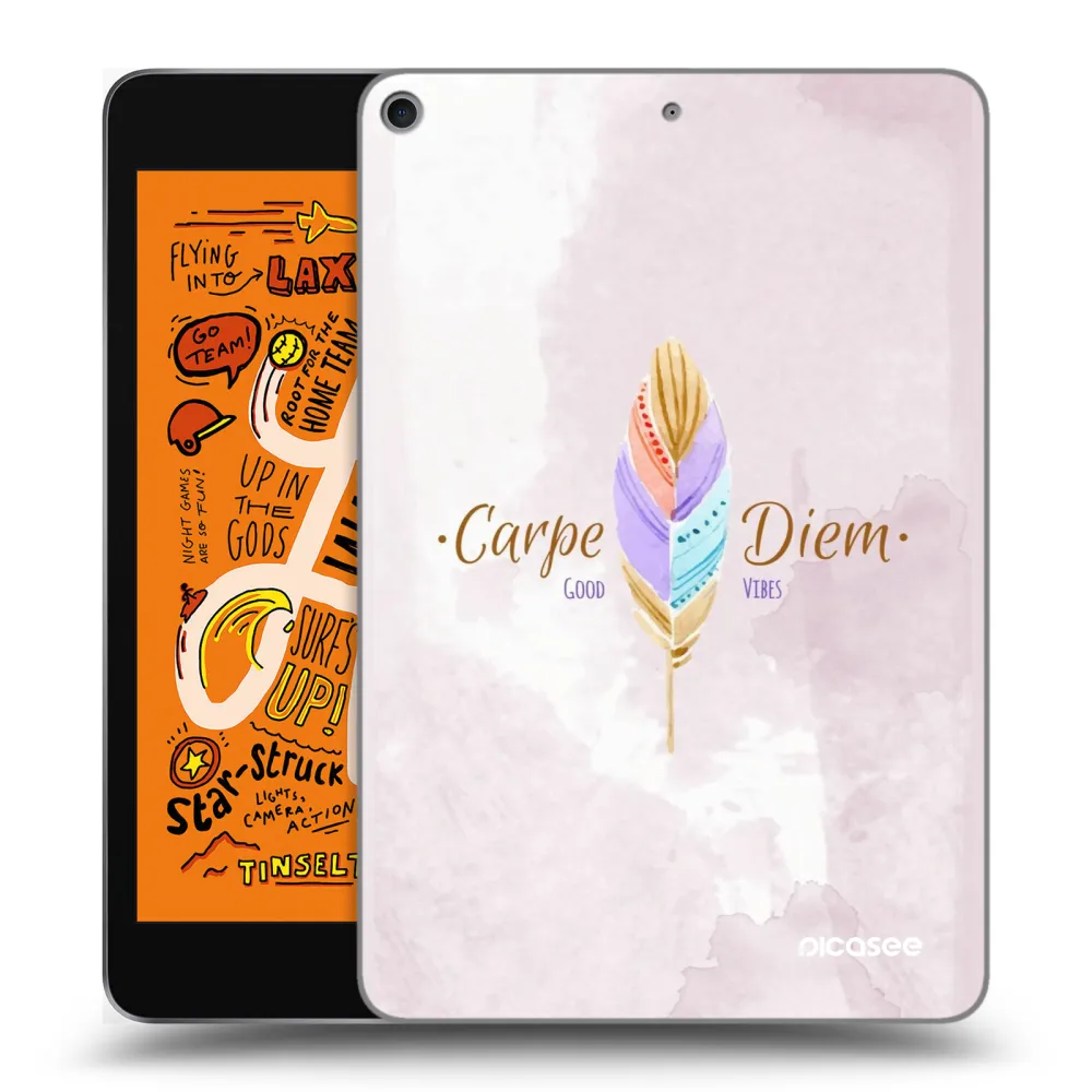 Picasee silikonski prozorni ovitek za Apple iPad mini 2019 (5. gen) - Carpe Diem