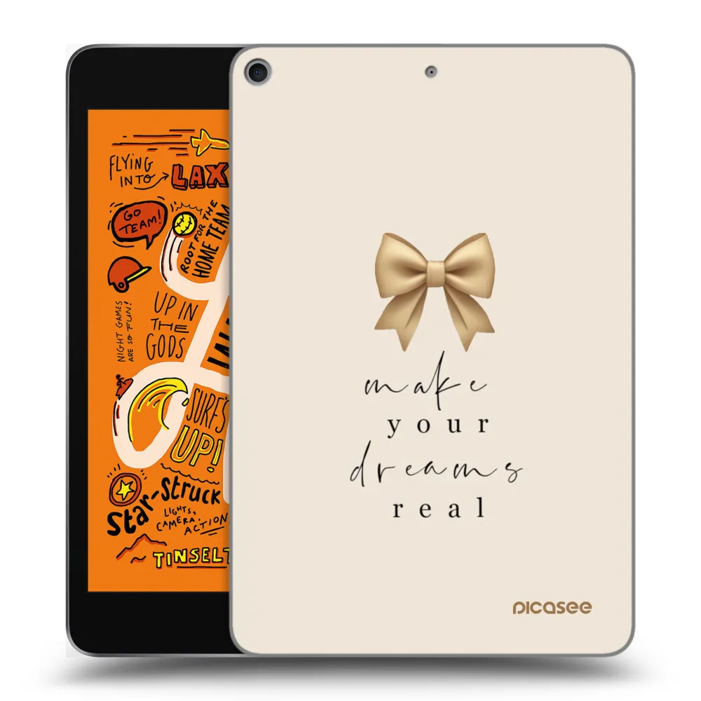 Picasee silikonski prozorni ovitek za Apple iPad mini 2019 (5. gen) - Golden Dream