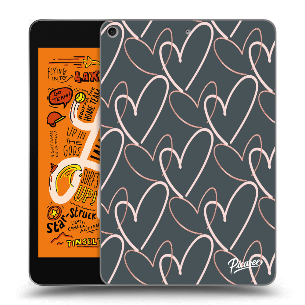 Picasee silikonski prozorni ovitek za Apple iPad mini 2019 (5. gen) - Lots of love