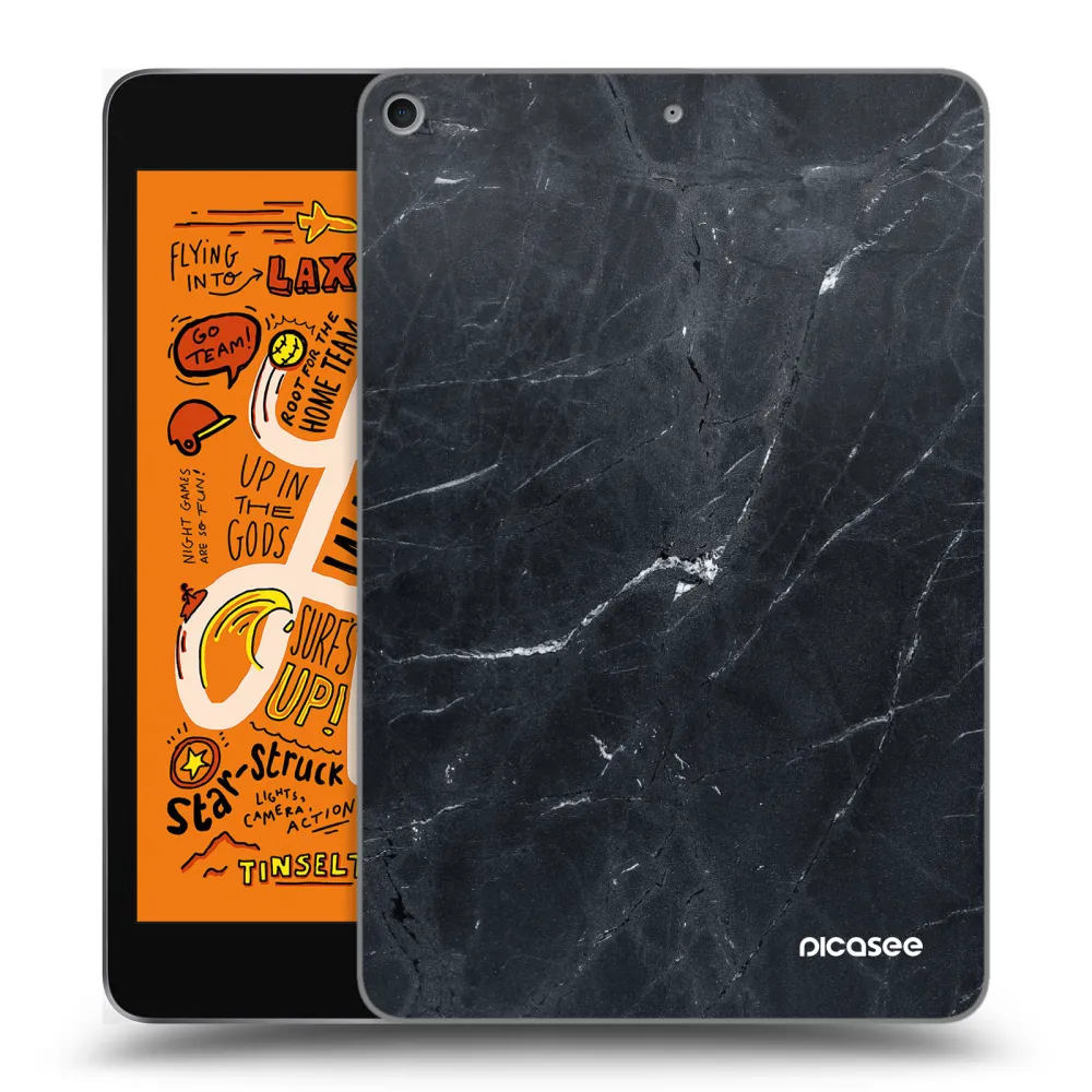 Picasee silikonski prozorni ovitek za Apple iPad mini 2019 (5. gen) - Black marble