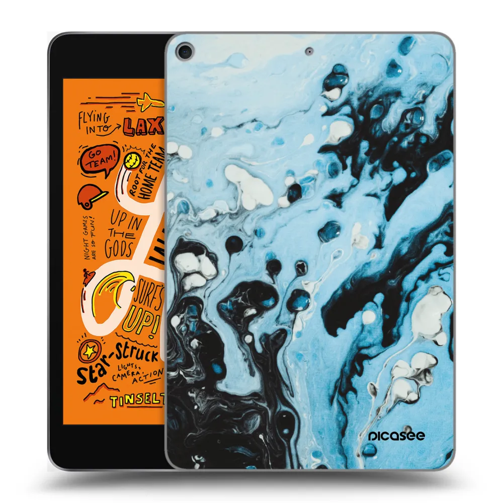 Picasee silikonski prozorni ovitek za Apple iPad mini 2019 (5. gen) - Organic blue