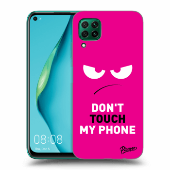 Ovitek za Huawei P40 Lite - Angry Eyes - Pink
