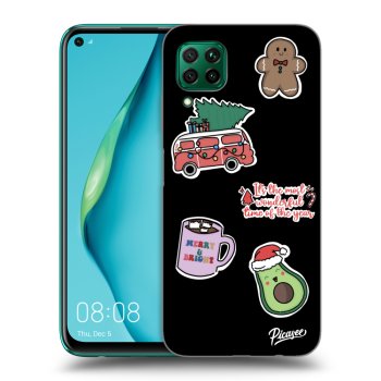 Ovitek za Huawei P40 Lite - Christmas Stickers