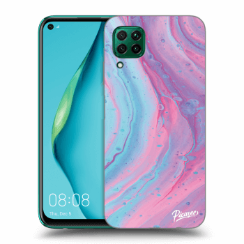 Ovitek za Huawei P40 Lite - Pink liquid