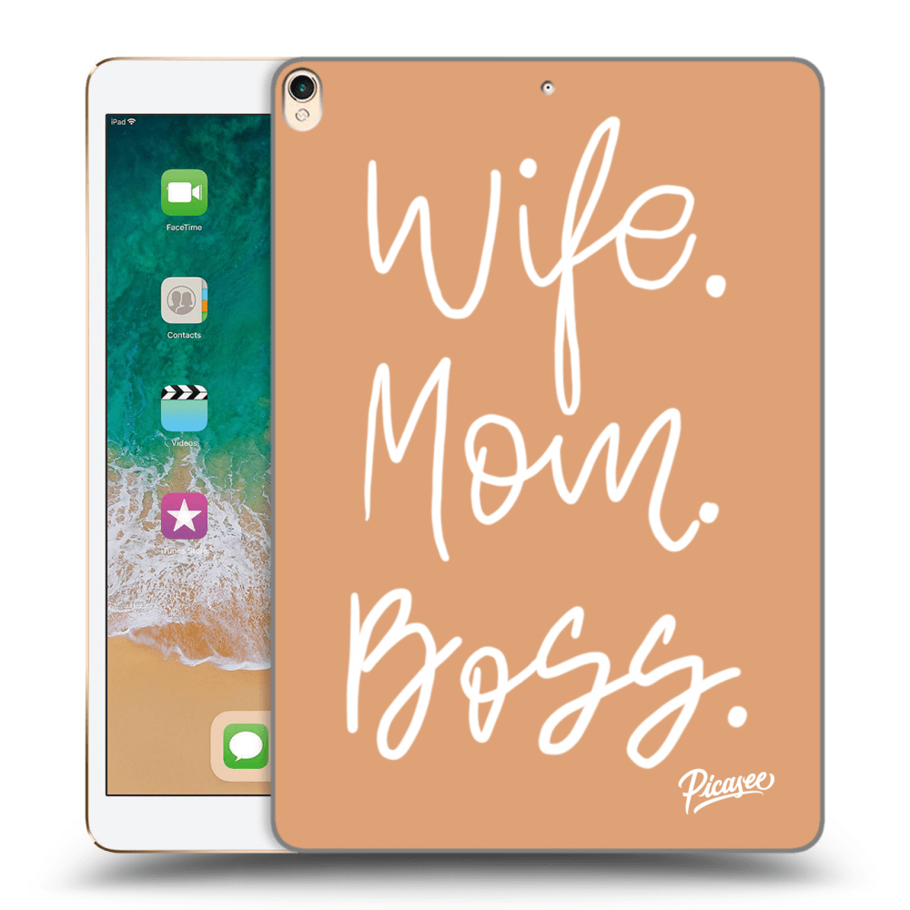 Picasee silikonski prozorni ovitek za Apple iPad Pro 10.5" 2017 (2. gen) - Boss Mama