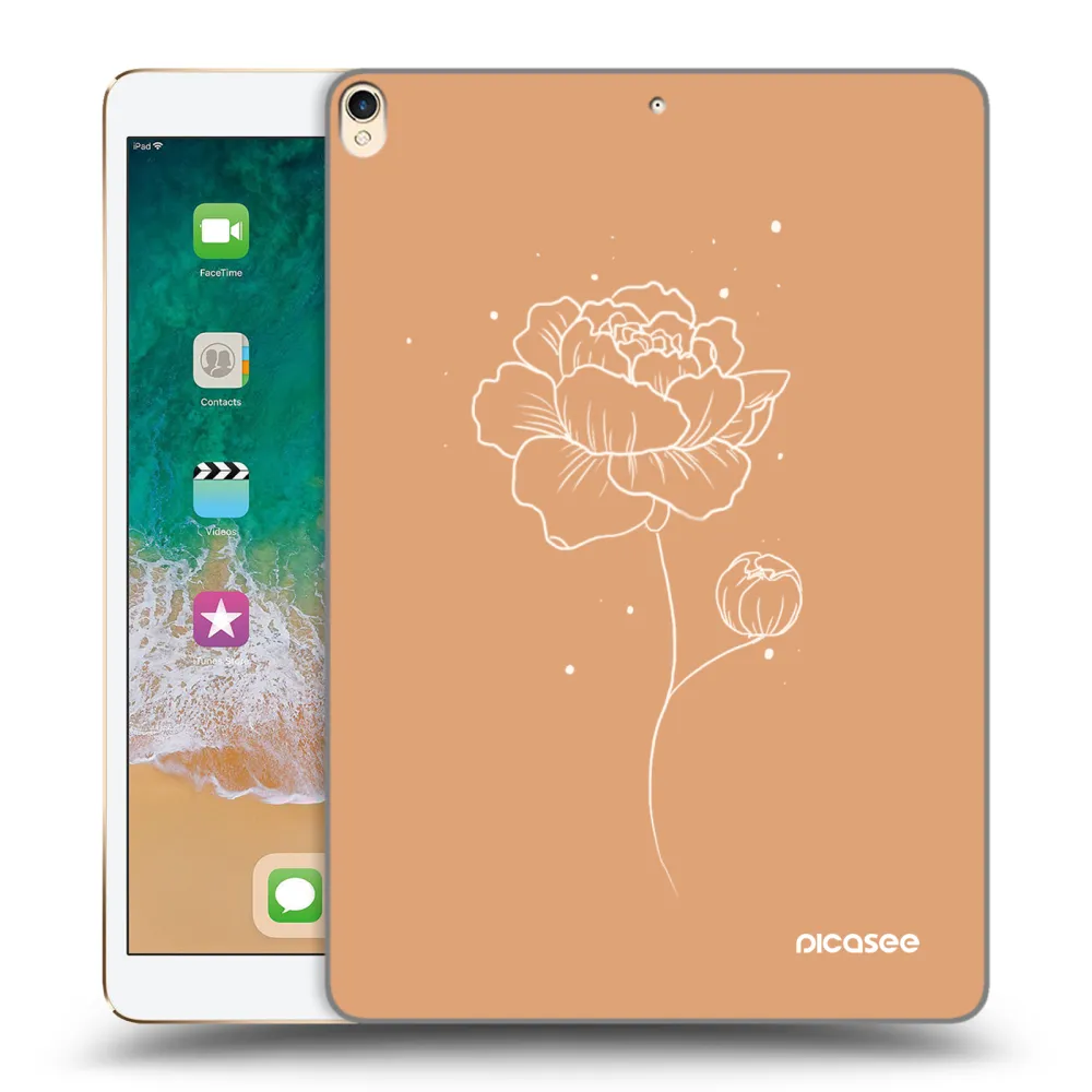 Picasee silikonski prozorni ovitek za Apple iPad Pro 10.5" 2017 (2. gen) - Peonies