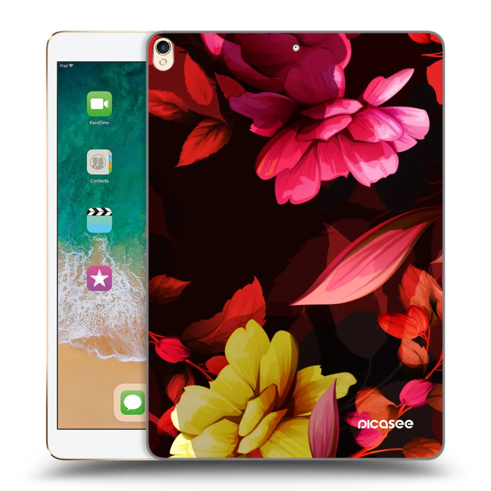 Picasee silikonski prozorni ovitek za Apple iPad Pro 10.5" 2017 (2. gen) - Dark Peonny