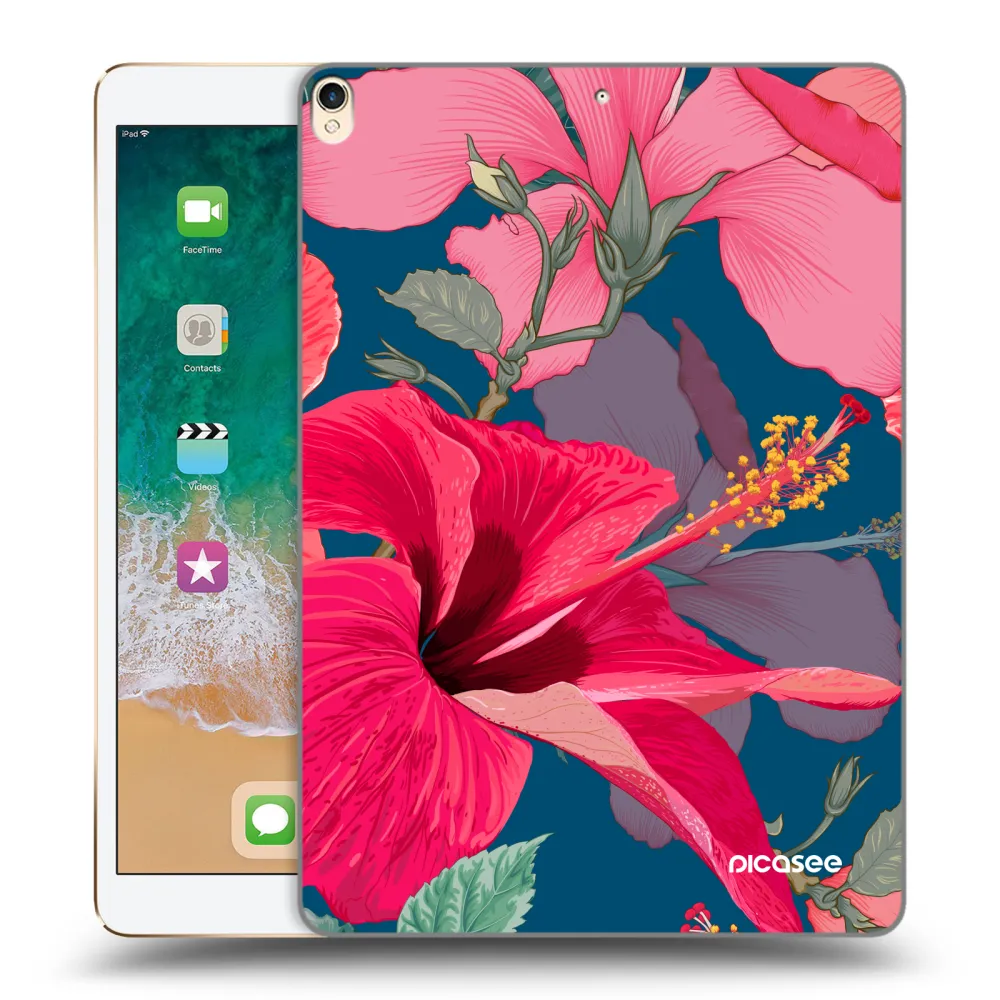 Picasee silikonski prozorni ovitek za Apple iPad Pro 10.5" 2017 (2. gen) - Hibiscus