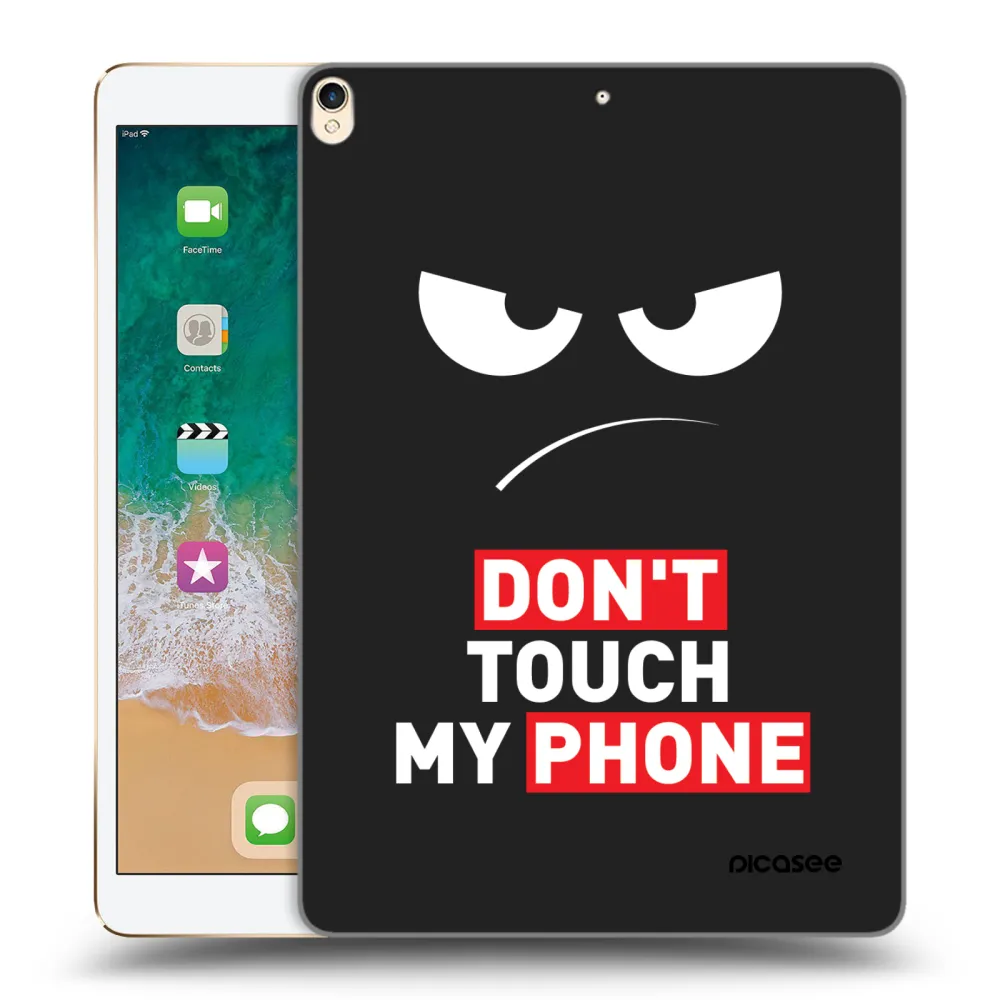 Picasee silikonski črni ovitek za Apple iPad Pro 10.5" 2017 (2. gen) - Angry Eyes - Transparent