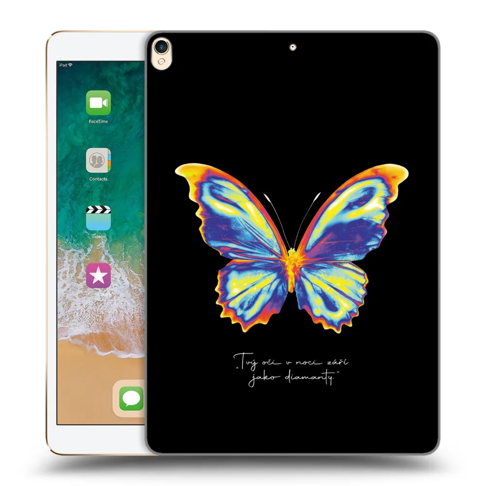 Picasee silikonski prozorni ovitek za Apple iPad Pro 10.5" 2017 (2. gen) - Diamanty Black