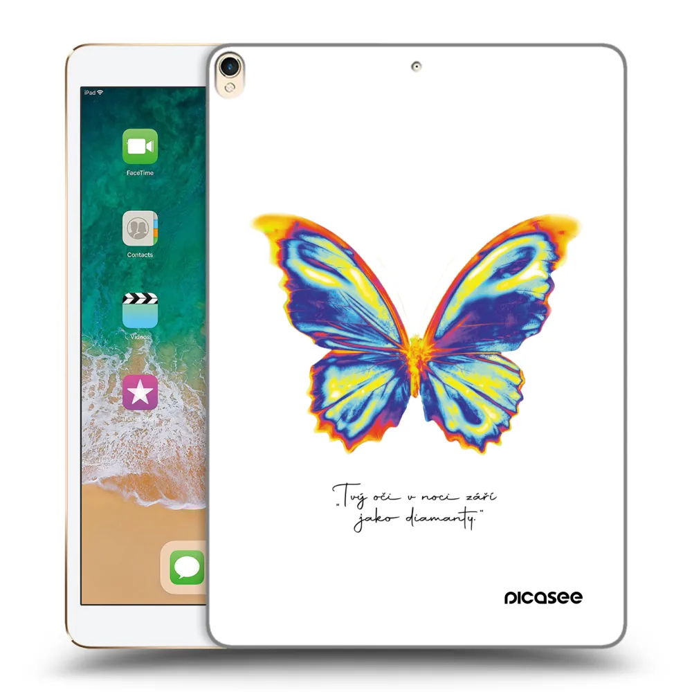 Picasee silikonski prozorni ovitek za Apple iPad Pro 10.5" 2017 (2. gen) - Diamanty White