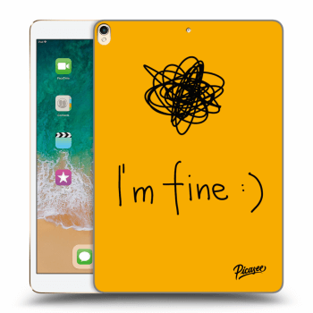 Picasee silikonski prozorni ovitek za Apple iPad Pro 10.5" 2017 (2. gen) - I am fine