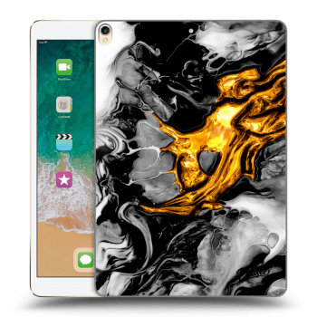 Picasee silikonski črni ovitek za Apple iPad Pro 10.5" 2017 (2. gen) - Black Gold 2
