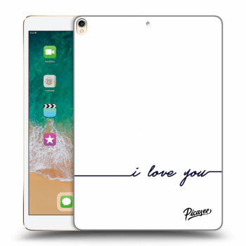 Picasee silikonski prozorni ovitek za Apple iPad Pro 10.5" 2017 (2. gen) - I love you