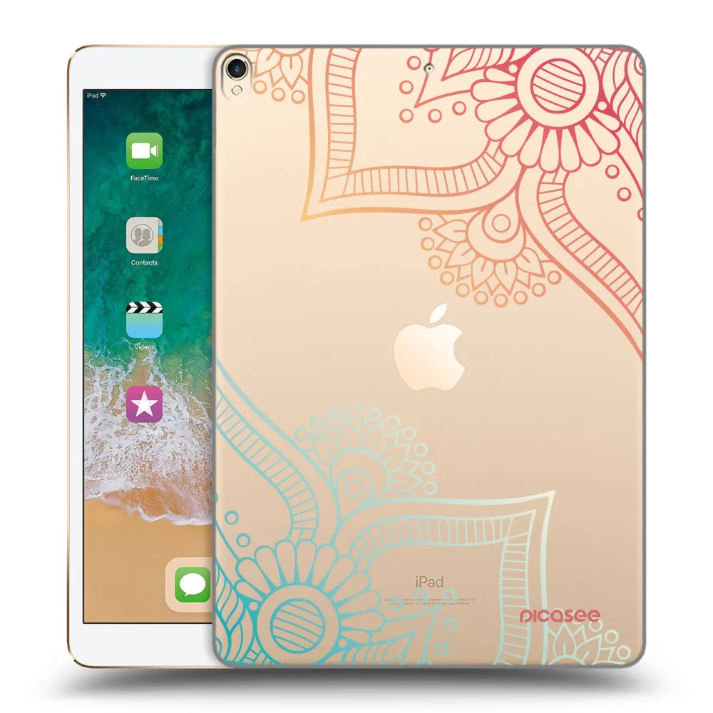 Picasee silikonski prozorni ovitek za Apple iPad Pro 10.5" 2017 (2. gen) - Flowers pattern