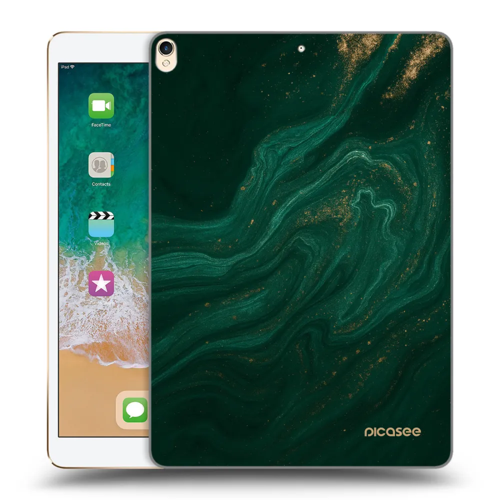 Picasee silikonski prozorni ovitek za Apple iPad Pro 10.5" 2017 (2. gen) - Green