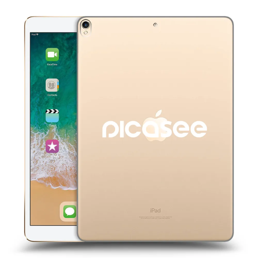 Picasee silikonski prozorni ovitek za Apple iPad Pro 10.5" 2017 (2. gen) - Picasee - new logo - white