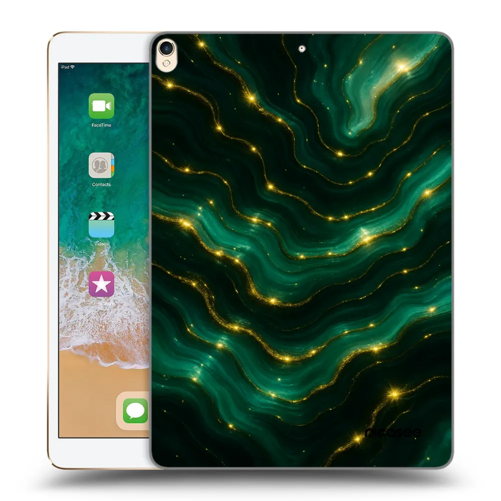 Picasee silikonski prozorni ovitek za Apple iPad Pro 10.5" 2017 (2. gen) - Emerald