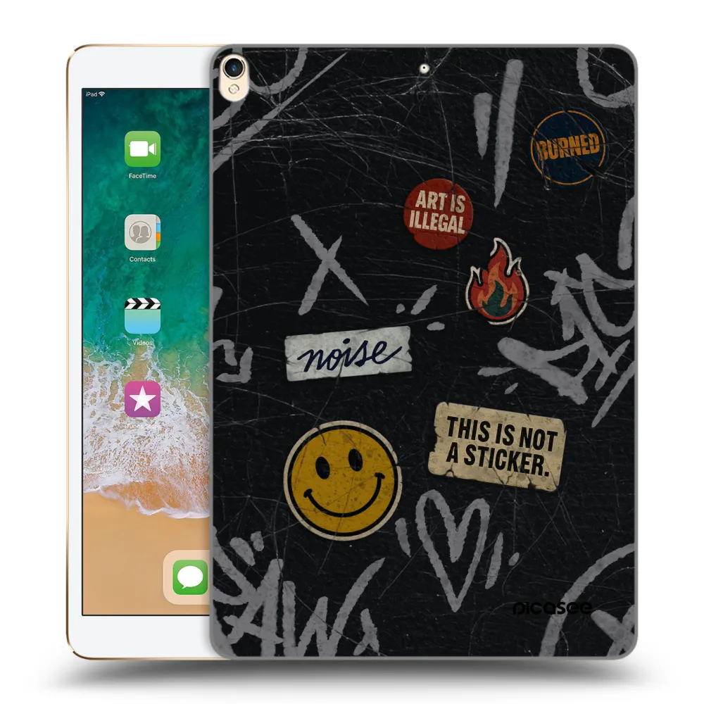 Picasee silikonski prozorni ovitek za Apple iPad Pro 10.5" 2017 (2. gen) - STICKERS x TAGS
