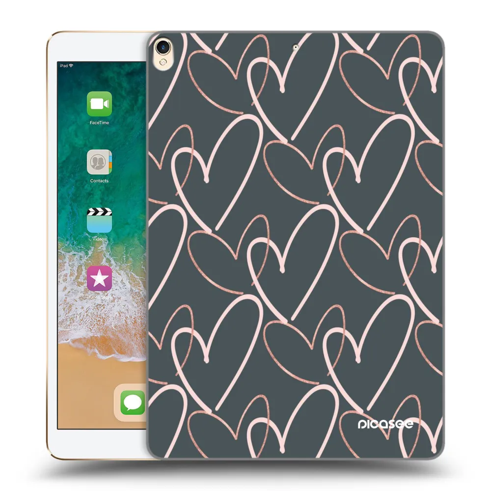 Picasee silikonski prozorni ovitek za Apple iPad Pro 10.5" 2017 (2. gen) - Lots of love