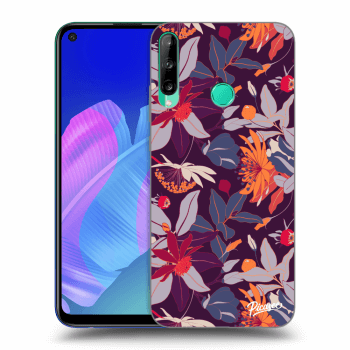 Ovitek za Huawei P40 Lite E - Purple Leaf