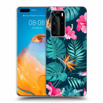 Ovitek za Huawei P40 Pro - Pink Monstera