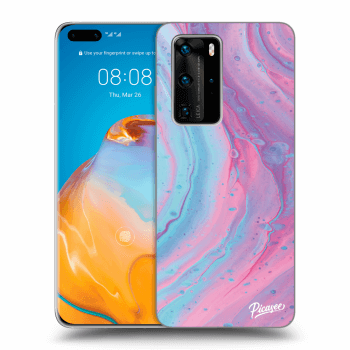 Ovitek za Huawei P40 Pro - Pink liquid