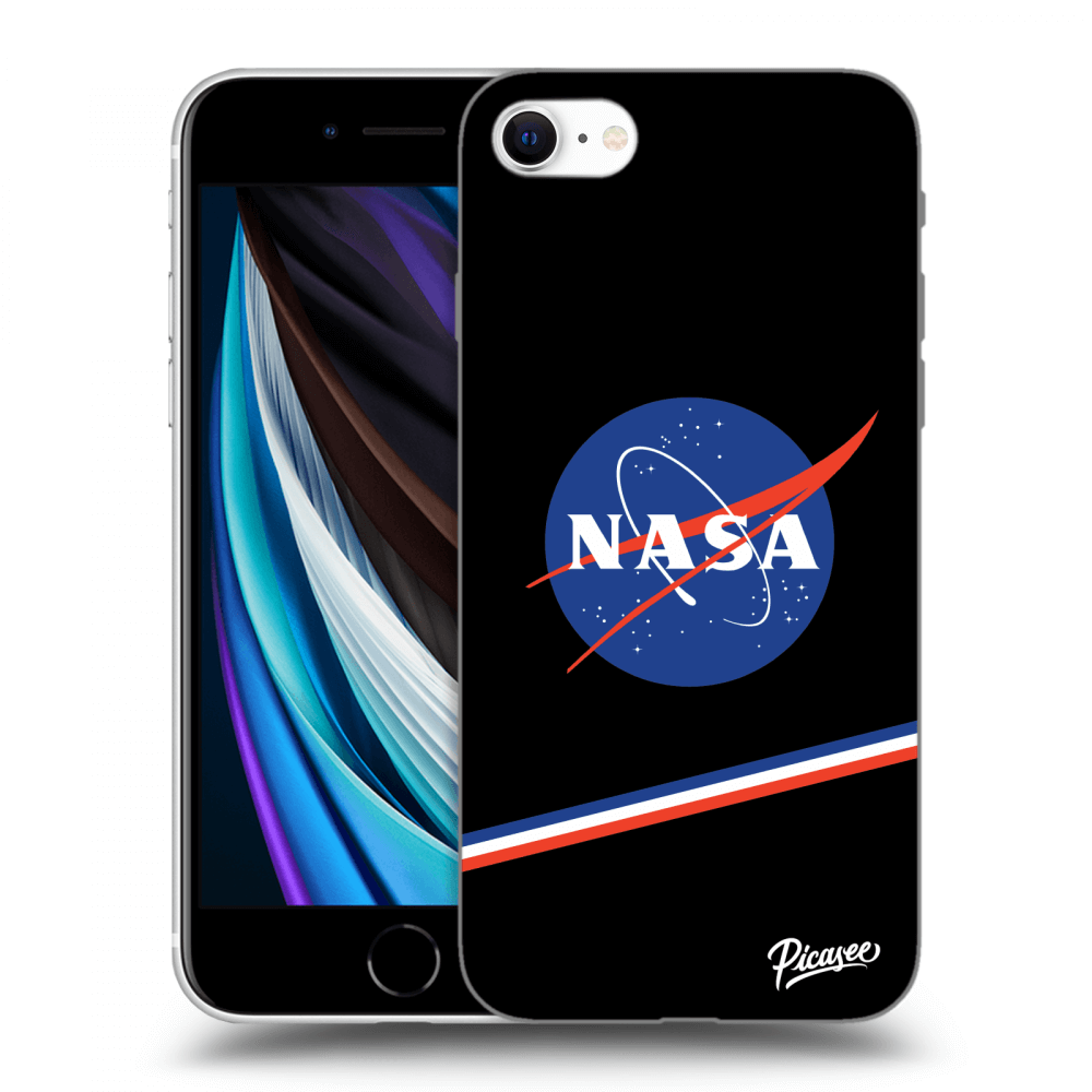 Picasee silikonski črni ovitek za Apple iPhone SE 2020 - NASA Original
