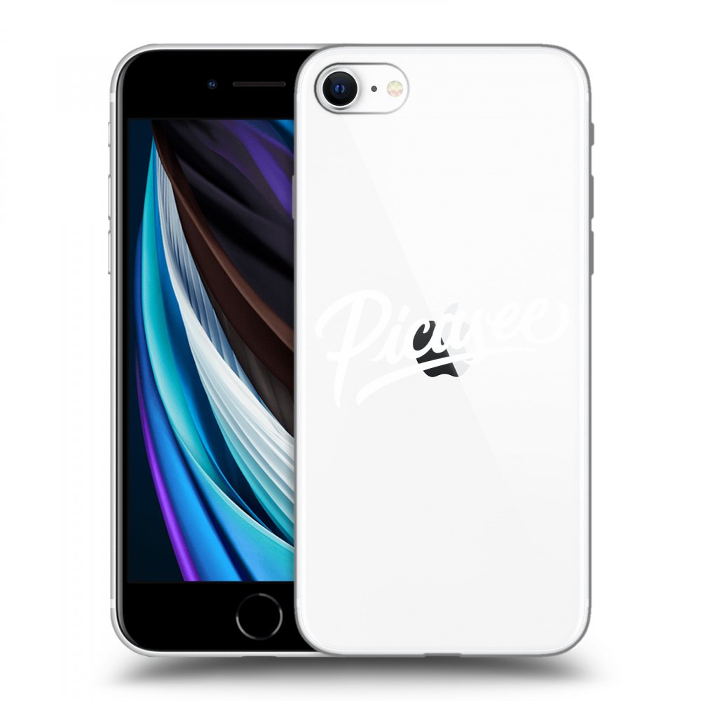Picasee silikonski prozorni ovitek za Apple iPhone SE 2020 - Picasee - White