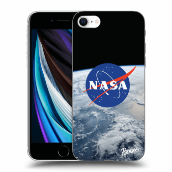 Picasee silikonski črni ovitek za Apple iPhone SE 2020 - Nasa Earth