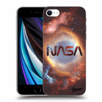 Picasee silikonski črni ovitek za Apple iPhone SE 2020 - Nebula