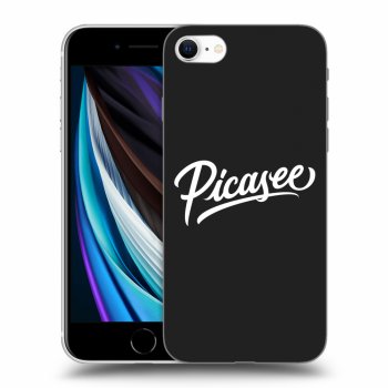 Picasee silikonski črni ovitek za Apple iPhone SE 2020 - Picasee - White