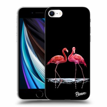 Picasee ULTIMATE CASE za Apple iPhone SE 2020 - Flamingos couple