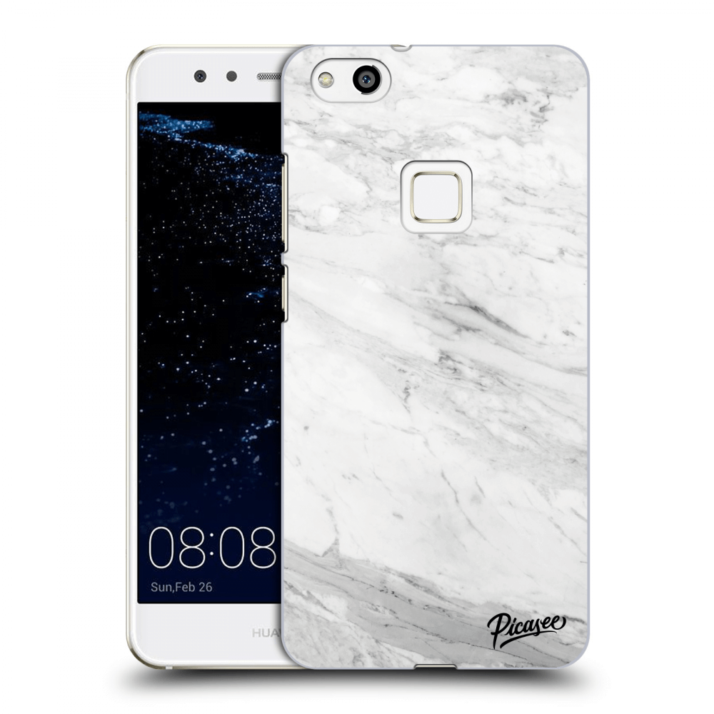 Picasee silikonski prozorni ovitek za Huawei P10 Lite - White marble