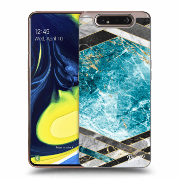 Ovitek za Samsung Galaxy A80 A805F - Blue geometry