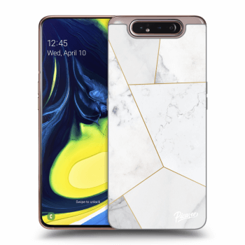 Ovitek za Samsung Galaxy A80 A805F - White tile