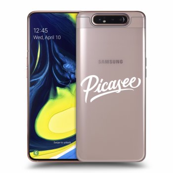 Picasee silikonski prozorni ovitek za Samsung Galaxy A80 A805F - Picasee - White