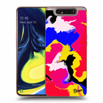 Picasee silikonski prozorni ovitek za Samsung Galaxy A80 A805F - Watercolor