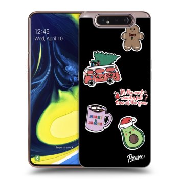 Ovitek za Samsung Galaxy A80 A805F - Christmas Stickers