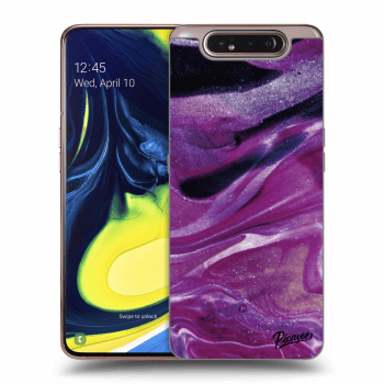 Ovitek za Samsung Galaxy A80 A805F - Purple glitter