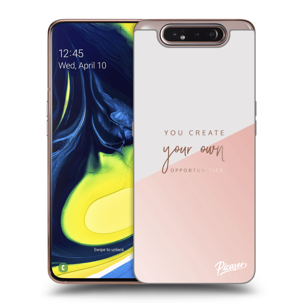 Picasee silikonski črni ovitek za Samsung Galaxy A80 A805F - You create your own opportunities