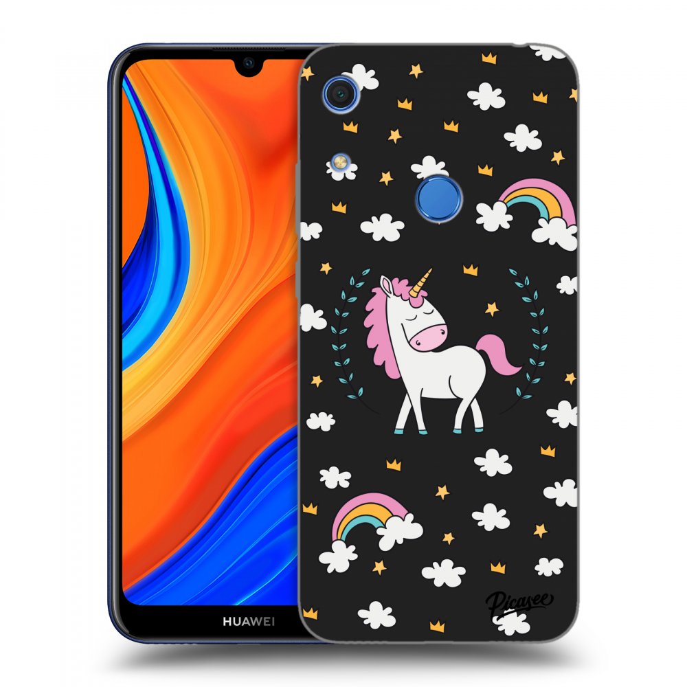 Picasee silikonski črni ovitek za Huawei Y6S - Unicorn star heaven