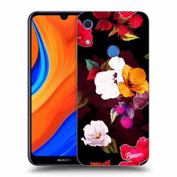 Picasee silikonski črni ovitek za Huawei Y6S - Flowers and Berries