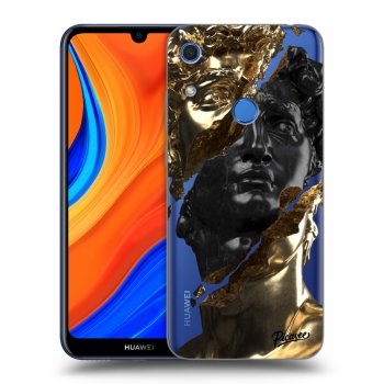 Picasee silikonski prozorni ovitek za Huawei Y6S - Gold - Black