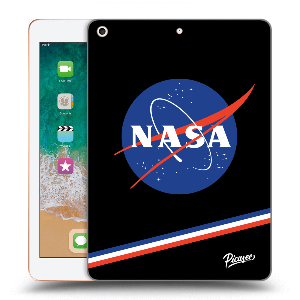 Picasee silikonski črni ovitek za Apple iPad 9.7" 2018 (6. gen) - NASA Original