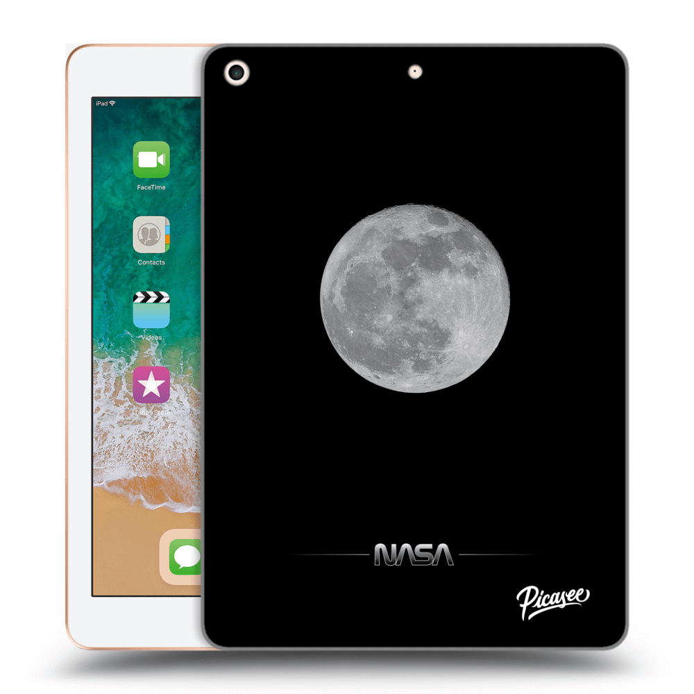 Picasee silikonski črni ovitek za Apple iPad 9.7" 2018 (6. gen) - Moon Minimal