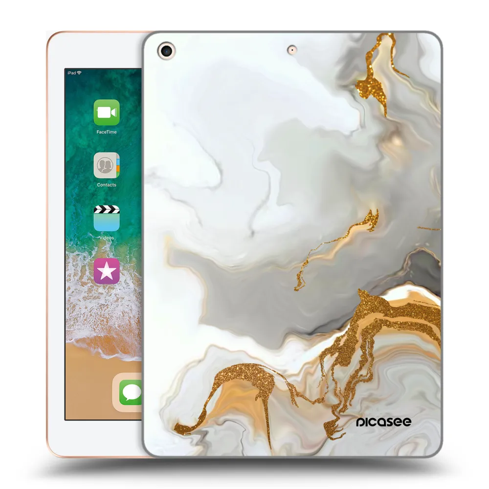 Picasee silikonski prozorni ovitek za Apple iPad 9.7" 2018 (6. gen) - Her